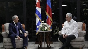 Presidente de Cuba recibe al líder de la Duma Estatal de Rusia, Viacheslav Volodin Presidente de Cuba recibe al líder de la Duma Estatal de Rusia, Viacheslav Volodin
