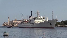 El buque de investigación ruso Almirante Vladimirsky cumple una visita de trabajo en Cuba | Video El buque de investigación ruso Almirante Vladimirsky cumple una visita de trabajo en Cuba | Video